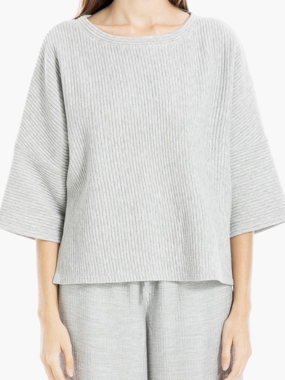 Max Studio Ottoman Rib Dolman Sleeve Sweater – Size Large